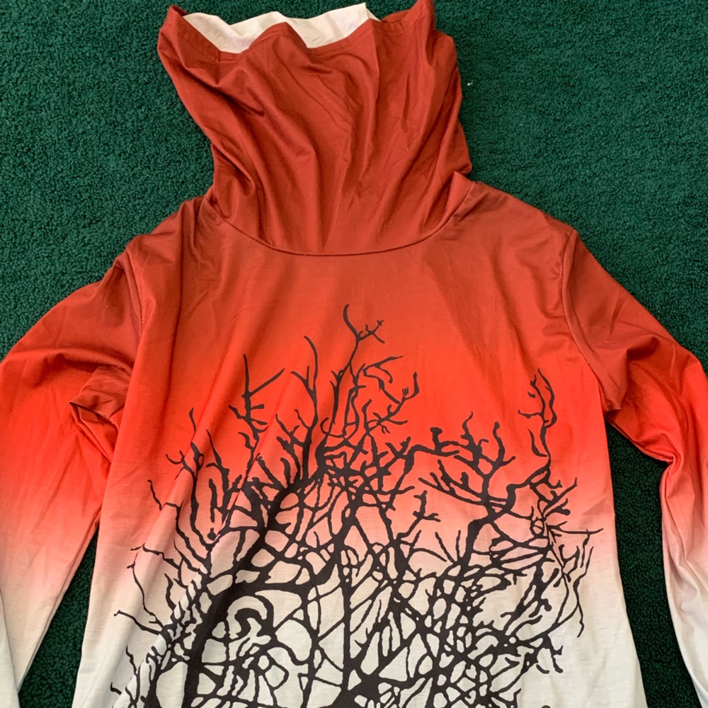 Woman’s cowel neck/ hoodie style shirt